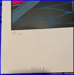 Coop Silkscreen 1998 Signed and Numbered Electric Frankenstein Concert Poster