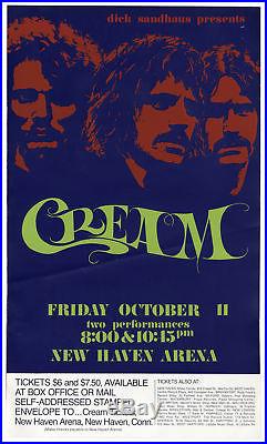 Cream Concert Poster From October 1968 Farewell Tour