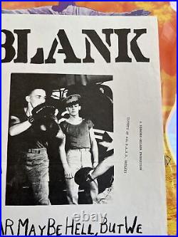 Crime The Blank Original Concert Poster From 1970's/80's Mabuhay Gardens