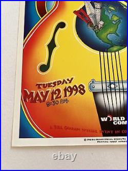 Crosby Stills Nash San Francisco World Original Concert Poster Fillmore 1998