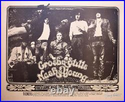 Crosby Stills Nash & Young Concert Poster 1970 Randy Tuten Variant