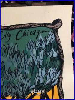 Crowded House Silkscreen Concert Poster by Diana Sudyka Signed & Numbered 2007