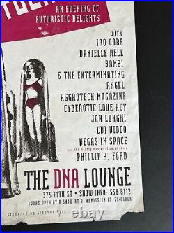 Cybersex Futuristic Delights DNA Lounge San Francisco Original Concert Poster