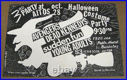 DEAD KENNEDYS Avengers SUDDEN FUN Young Adults Original 1978 Concert Poster