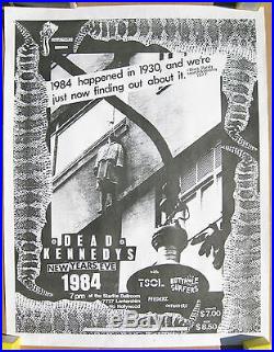 DEAD KENNEDYS Starlite Ballroom 1984 New Years Eve CONCERT POSTER PUNK TSOL KBD