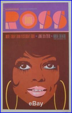 DIANA ROSS LOS ANGELES 2010 Limited edition print Concert poster KII ARENS NM