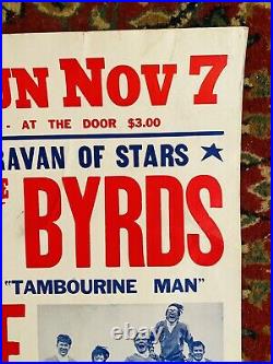 DICK CLARK BYRDS WE FIVE PAUL REVERE DIDDLEY SIGNED! 1965 AOR 1.108 Poster RARE