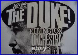 DUKE ELLINGTON 1964 German A1 concert poster GUNTHER KIESER Art JAZZ VERY RARE