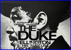 DUKE ELLINGTON 1965 German A1 TOUR concert poster GUNTHER KIESER JAZZ VERY RARE