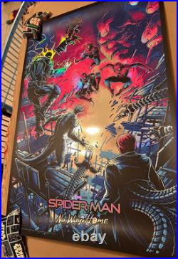 Dan Mumford Spider-Man No Way Home FOIL Variant Screen Print Poster XX/50 BNG