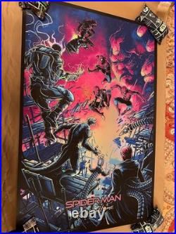 Dan Mumford Spider-Man No Way Home FOIL Variant Screen Print Poster XX/50 BNG