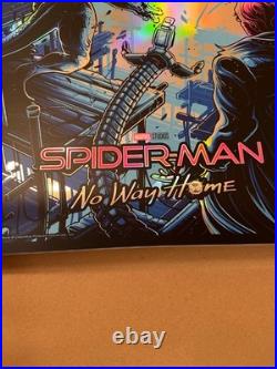 Dan Mumford Spider-Man No Way Home FOIL Variant Screen Print Poster XX/50 BNG