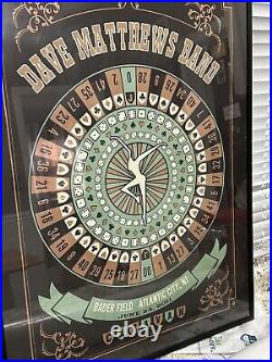 Dave Matthews Band Concert Poster Atlantic City NJ Roulette Wheel 6/24/11 RARE