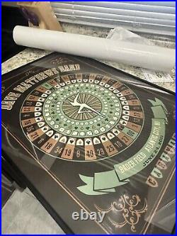 Dave Matthews Band Concert Poster Atlantic City NJ Roulette Wheel 6/24/11 RARE