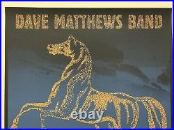Dave Matthews Band Poster lexington concert railbird 8/29 methane studios