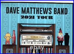 Dave Matthews Band tour Poster 2021 concert dmb limited edition blue variant