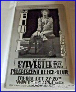 David Bowie 1972 Winterland Original Concert Poster by Randy Tuten SHIPS FREE