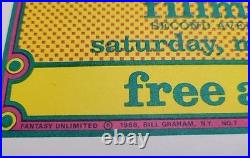 David Byrd Concert Poster 7x11 NY Bill Graham Fillmore East May 1968 GroupQuake