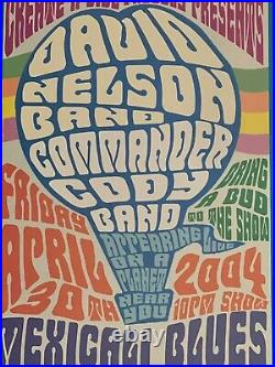 David Nelson Commander Cody Mexicali Blues Teaneck NJ Original Concert Poster