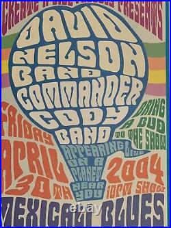 David Nelson Commander Cody Mexicali Blues Teaneck NJ Original Concert Poster