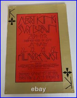 David Singer 1970 Albert King/Savoy Brown Concert Poster OP 1st Edition Rock