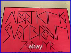 David Singer 1970 Albert King/Savoy Brown Concert Poster OP 1st Edition Rock