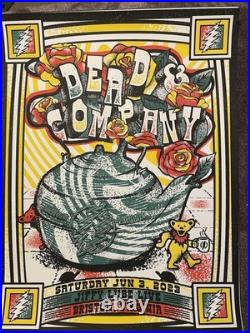 Dead & Company Concert Tour Gig Poster Jiffy Lube Bristow VA 2023 SIGNED /#d