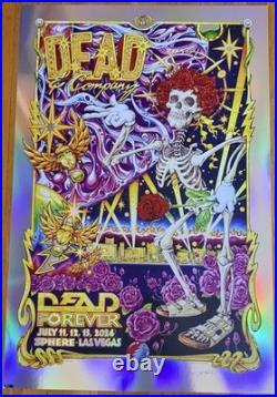 Dead & Company Dead Forever Holographic Concert Poster 11/13/24 Sphere LV 21/385