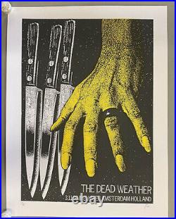 Dead Weather Amsterdam 2009 Original Silkscreen Concert Poster Print Mafia