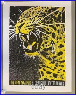 Dead Weather Denver 2009 Silkscreen Concert Poster Original Jack White