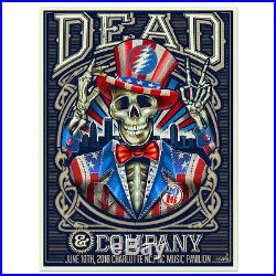 Dead and Company PNC Charlotte NC Exclusive Concert Poster 2016 Print S/N