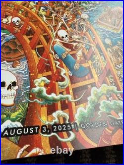 Dead and Company Poster Grateful Dead 60 2025 Concert Poster 8/3 San Francisco