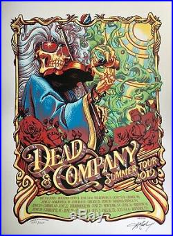 Dead & company poster 2019 concert tour grateful dead art 1057/1500 aj masthay