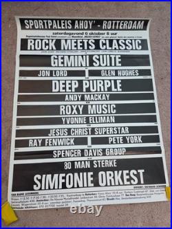 Deep Purple Roxy Music Pete York Spencer Davis John Lord Mackay Concert Poster