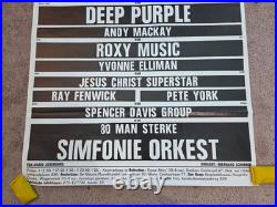 Deep Purple Roxy Music Pete York Spencer Davis John Lord Mackay Concert Poster