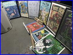 Deer Tick Band Original Concert Poster Lot (9) Newport Folk Providence R. I