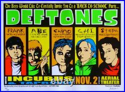 Deftones Concert Poster Houston 2000 Jermaine Rogers