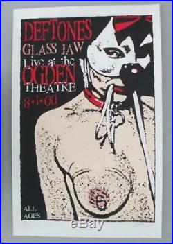 Deftones Glass Jaw Denver 2000 Original Concert Poster Kuhn Silkscreen