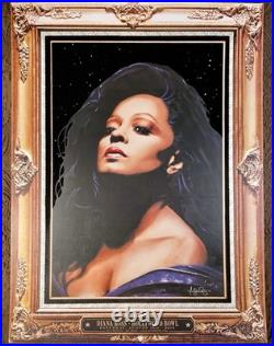 Diana Ross Black Velvet Hollywood Bowl 2013 Concert Poster KII ARENS 18 x 24