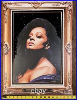 Diana Ross Black Velvet Hollywood Bowl 2013 Concert Poster KII ARENS 18 x 24
