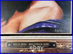 Diana Ross Black Velvet Hollywood Bowl 2013 Concert Poster KII ARENS 18 x 24