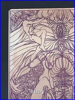 Diggers Bedrock One Original AOR Psychedelic Naked People 1967 Concert Poster