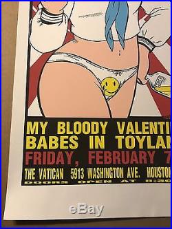Dinosaur Jr Babes In Toyland Bloody Valentine Kozik 92 concert POSTER SilkScreen