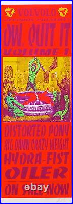 Distorted Pony Poster with Big Damn Crazy Weight, Hydra-Fist & Oiler 1993 Concert