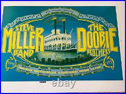 Doobie Brothers Steve Miller Original Test Variant Concert Poster From 1995 Rare