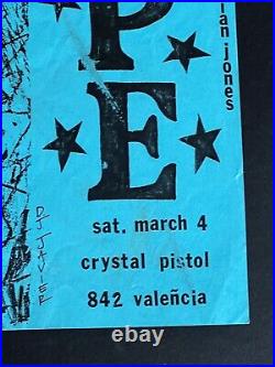 Dope Happy Birthday Brian Jones Crystal Pistol DJ Javier Original Concert Poster