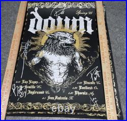 Down Concert Poster. Signed By The Band. Nola. Pantera. Metal. Rare! Phil Anselmo