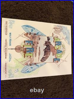 EARLY Arcade Fire concert poster 2005 Seattle, WA S&N 282/375 Paramount Theater