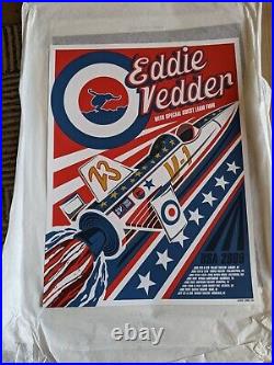 EDDIE VEDDER Pearl Jam 2009 Concert Poster Evel Knievel BRAD KLAUSEN