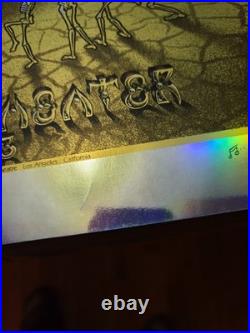 EMEK Queens Of The Stone Age Gold Foil Concert Poster LA 2013 xx/15